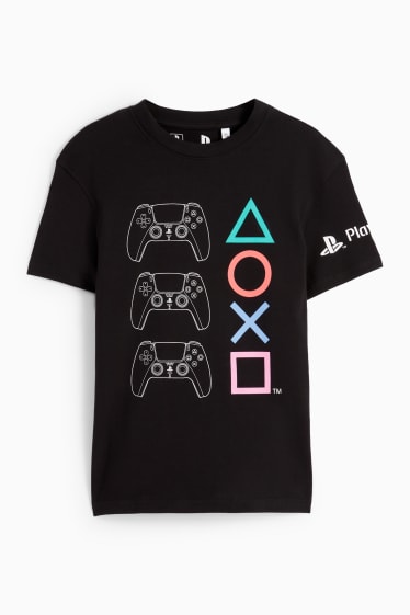 Dzieci - PlayStation - koszulka z krótkim rękawem - czarny