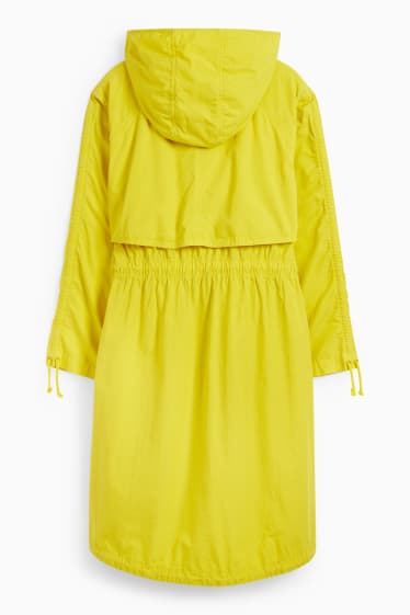 Women - Parka with hood - yellow