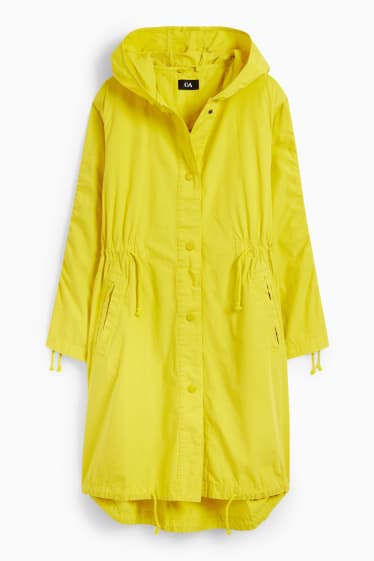 Women - Parka with hood - yellow