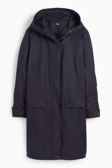 Women - Parka with hood - dark blue
