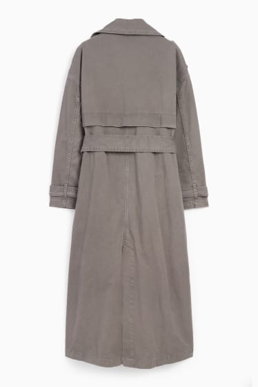 Mujer - Gabardina vaquera - gris oscuro