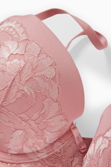 Donna - Reggiseno con ferretti - FULL COVERAGE - imbottito - rosa