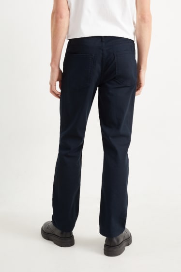 Hommes - Pantalon - regular fit - bleu foncé