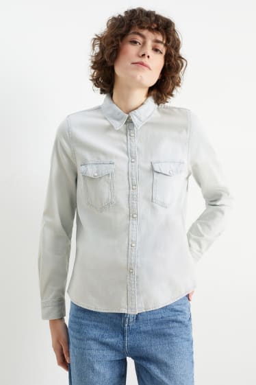 Donna - Camicia di jeans - jeans azzurro