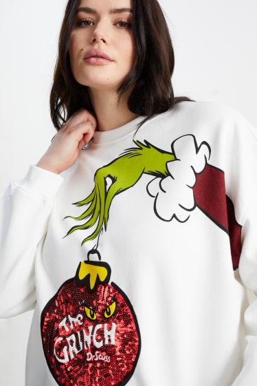 Femmes - Sweat de Noël - Le Grinch - blanc