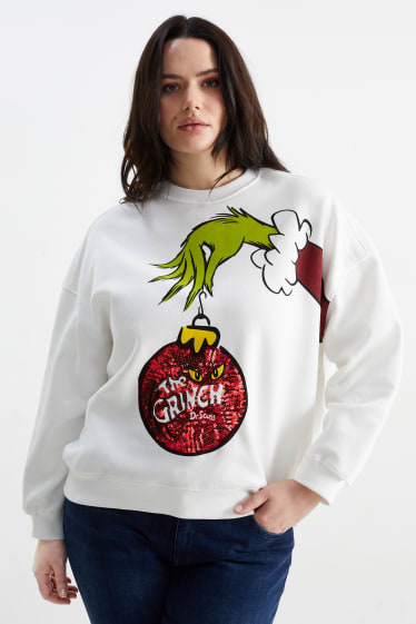Femmes - Sweat de Noël - Le Grinch - blanc