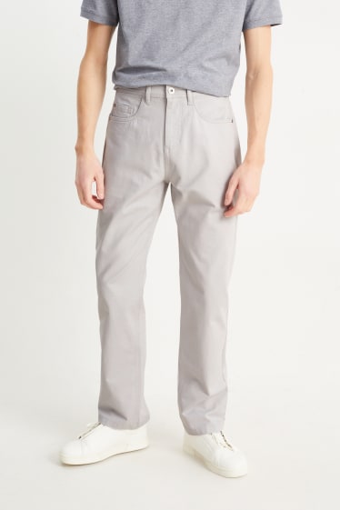 Hommes - Pantalon - regular fit  - gris clair