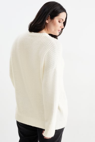Femmes - CLOCKHOUSE - pull - blanc crème