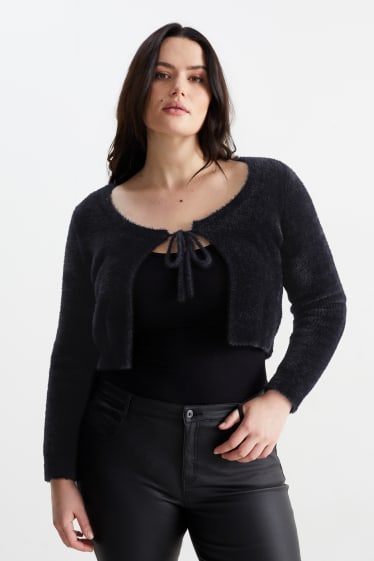 Women - CLOCKHOUSE - knitted bolero - black