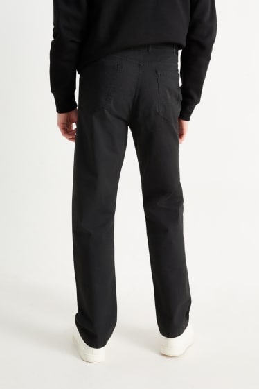 Mężczyźni - Spodnie - regular fit - czarny