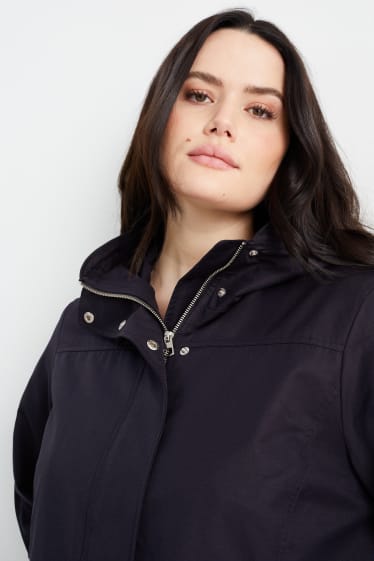 Women - Parka with hood - dark blue