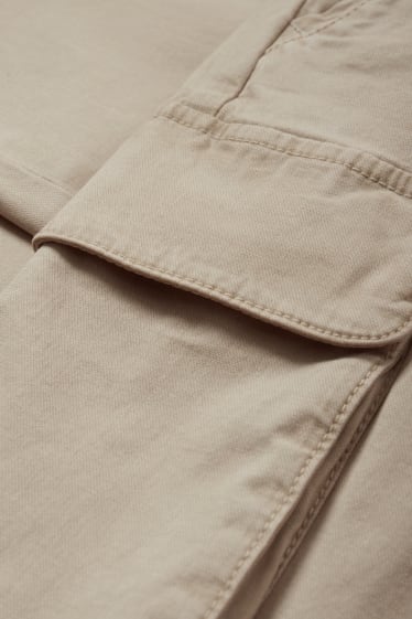 Bărbați - Pantaloni cargo - regular fit - bej deschis