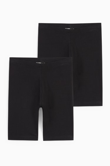Copii - Multipack 2 perechi - pantaloni de ciclism - negru