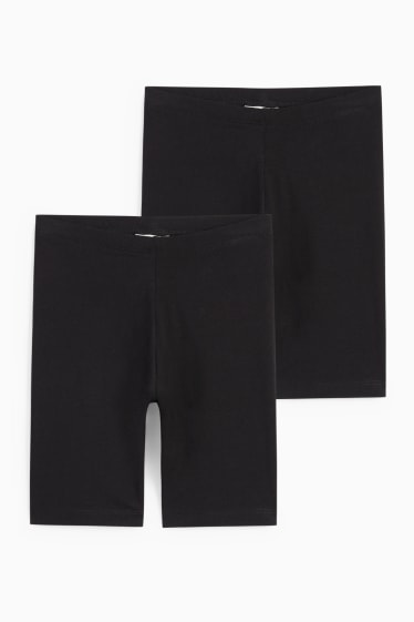Enfants filles - Lot de 2 - cyclistes - noir