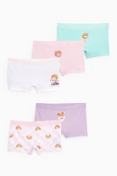 Children Girls - Multipack of 5 - PAW Patrol - boxer shorts - mint green
