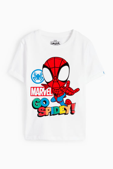 Dětské - Spider-Man - tričko s krátkým rukávem - bílá