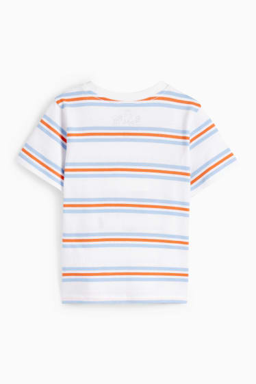 Dětské - Prasátko Peppa - tričko s krátkým rukávem - pruhované - bílá
