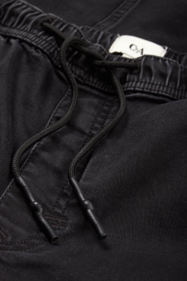 Herren - Cargo Jeans - Tapered Fit - Jog Denim - LYCRA® - dunkeljeansgrau