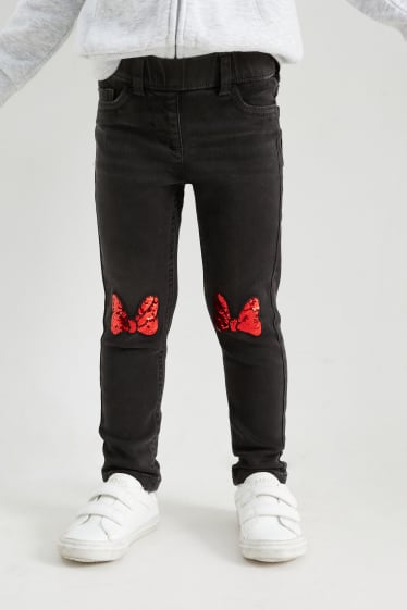 Niños - Minnie Mouse - jegging jeans - gris oscuro