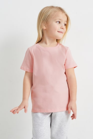 Kinderen - Hart - T-shirt - roze