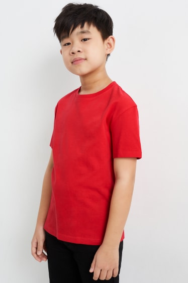 Niños - Camiseta de manga corta - rojo