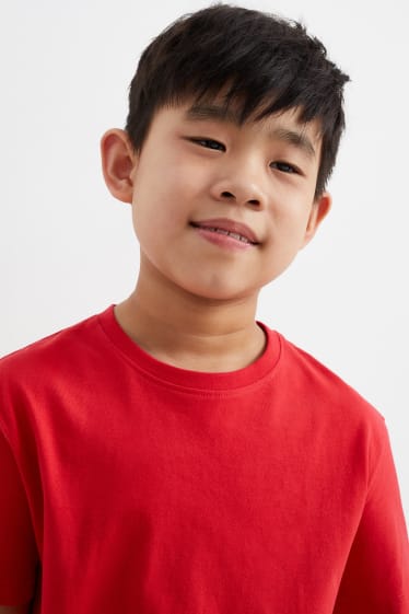 Niños - Camiseta de manga corta - rojo