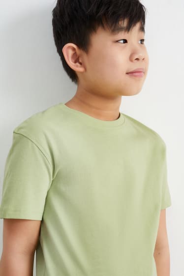 Kinder - Kurzarmshirt - hellgrün