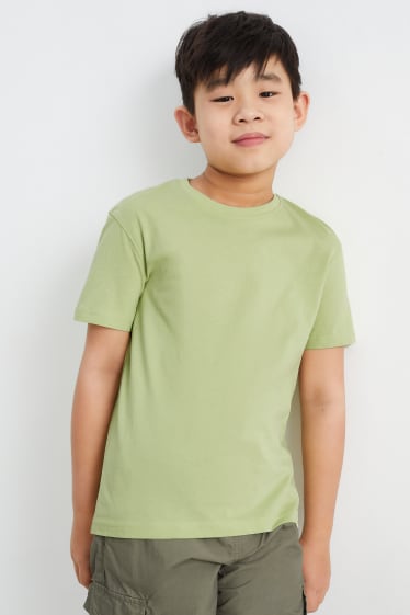 Dětské - Tričko s krátkým rukávem - světle zelená
