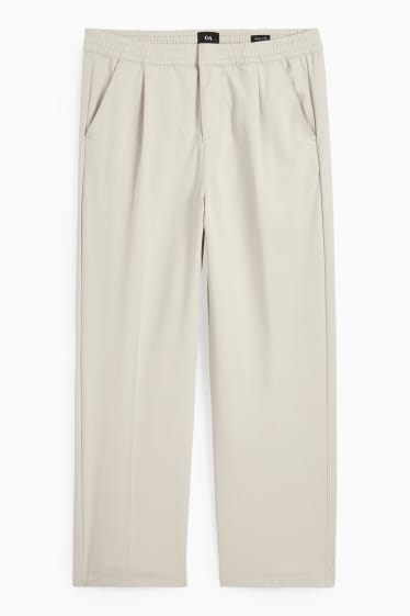 Uomo - Pantaloni chino - relaxed fit - grigio chiaro