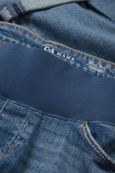 Dámské - Těhotenské džíny - tapered jeans - LYCRA® - džíny - světle modré