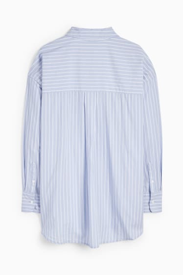 Women - CLOCKHOUSE - blouse - striped - light blue