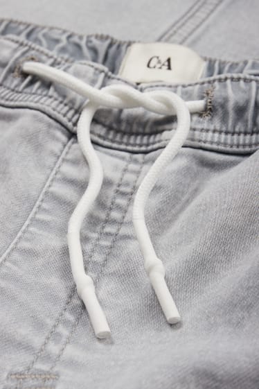 Hombre - Cargo jeans - tapered fit - jog denim - vaqueros - gris claro