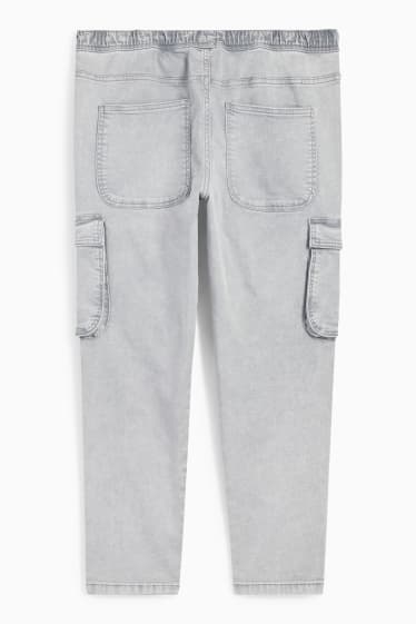 Uomo - Jeans cargo - tapered fit - jog denim - jeans grigio chiaro