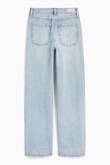 Teens & young adults - CLOCKHOUSE - loose fit jeans - high waist - denim-light blue