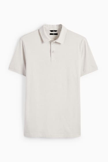 Mężczyźni - Koszulka polo - Flex - kremowobiały