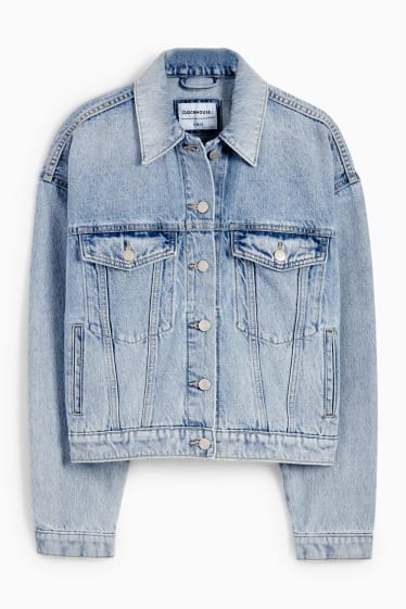 Dámské - CLOCKHOUSE - džínová bunda - džíny - světle modré