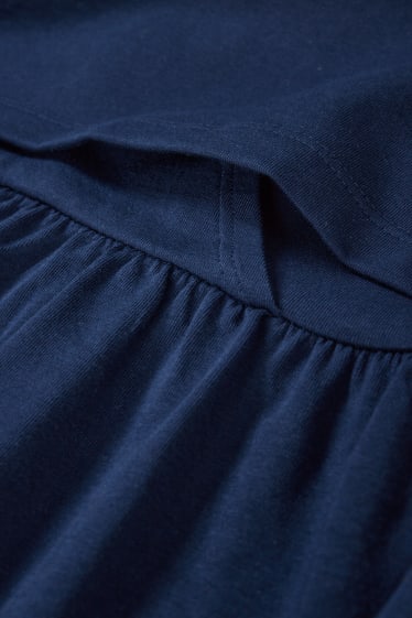 Dona - Samarreta de màniga curta de lactància - blau fosc