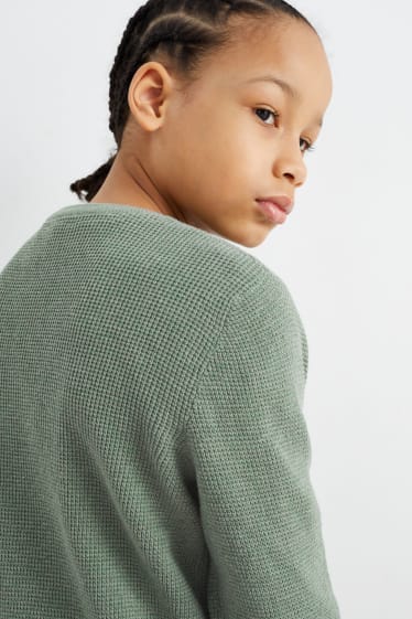 Kinder - Pullover - grün
