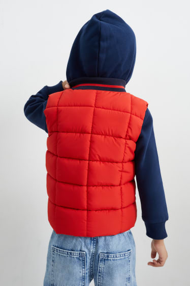 Children - Quilted gilet - water-repellent - red