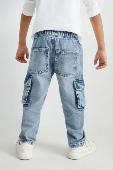 Enfants - Cargo jean - jean bleu clair