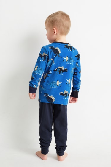 Niños - Dinosaurio - pijama - 2 piezas - azul