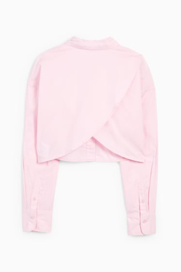 Donna - CLOCKHOUSE - blusa taglio corto - rosa