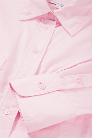 Femei - CLOCKHOUSE - bluză crop - roz