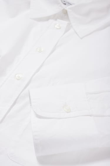 Donna - CLOCKHOUSE - blusa taglio corto - bianco