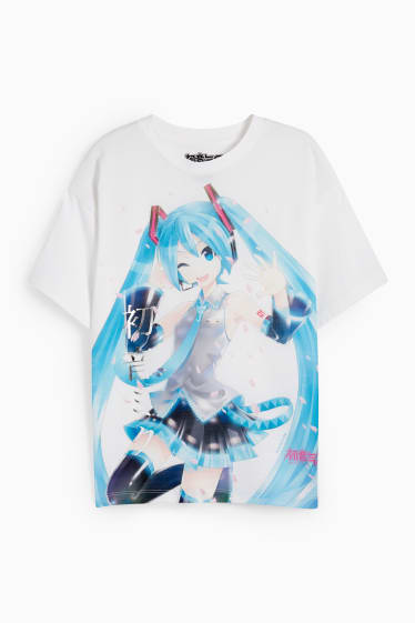 Dzieci - Hatsune Miku - koszulka z krótkim rękawem - biały