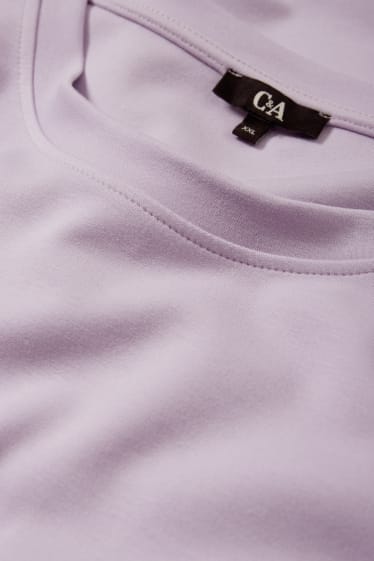 Femei - Bluză de molton - violet deschis