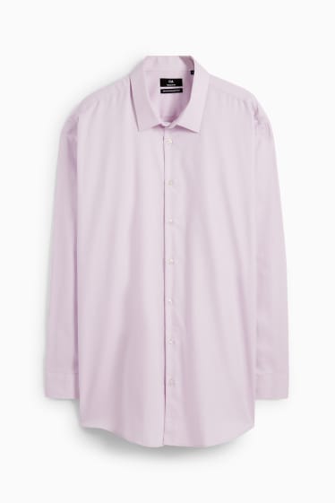 Hombre - Camisa Oxford - regular fit - Kent - de planchado fácil - rosa