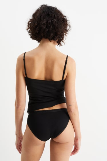 Dames - Set van 4 - slip - zwart