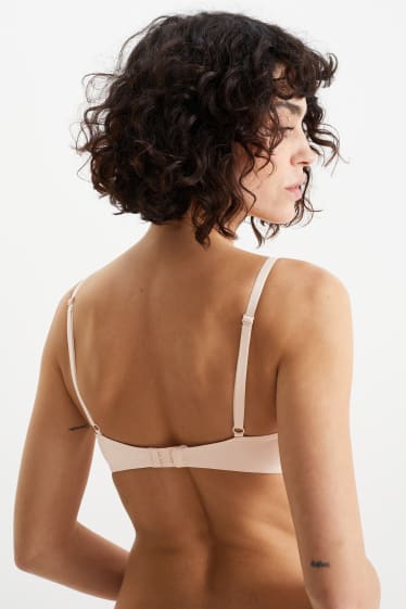 Women - Non-wired bra - padded - LYCRA® - light beige