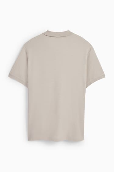 Men - Polo shirt - light beige